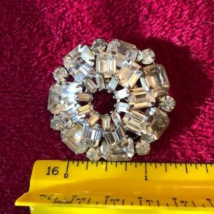 Weiss Antique crystal brooch